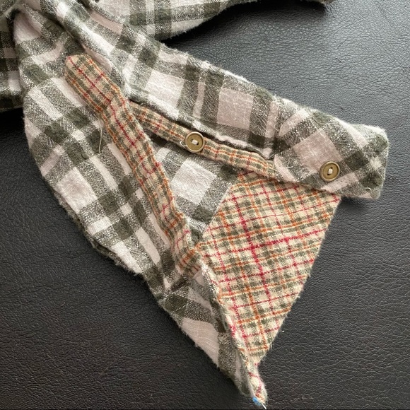 Free People Catch Up with Me Plaid Lightweight Flannel Button Down Shirt Size S - Picture 10 of 15